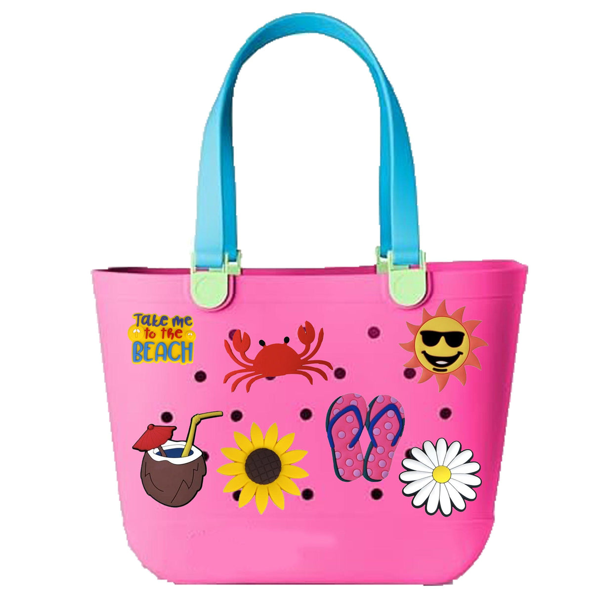 EVA Beach Bag Accessory – Cartoon Decorative Clips 7-8CM
