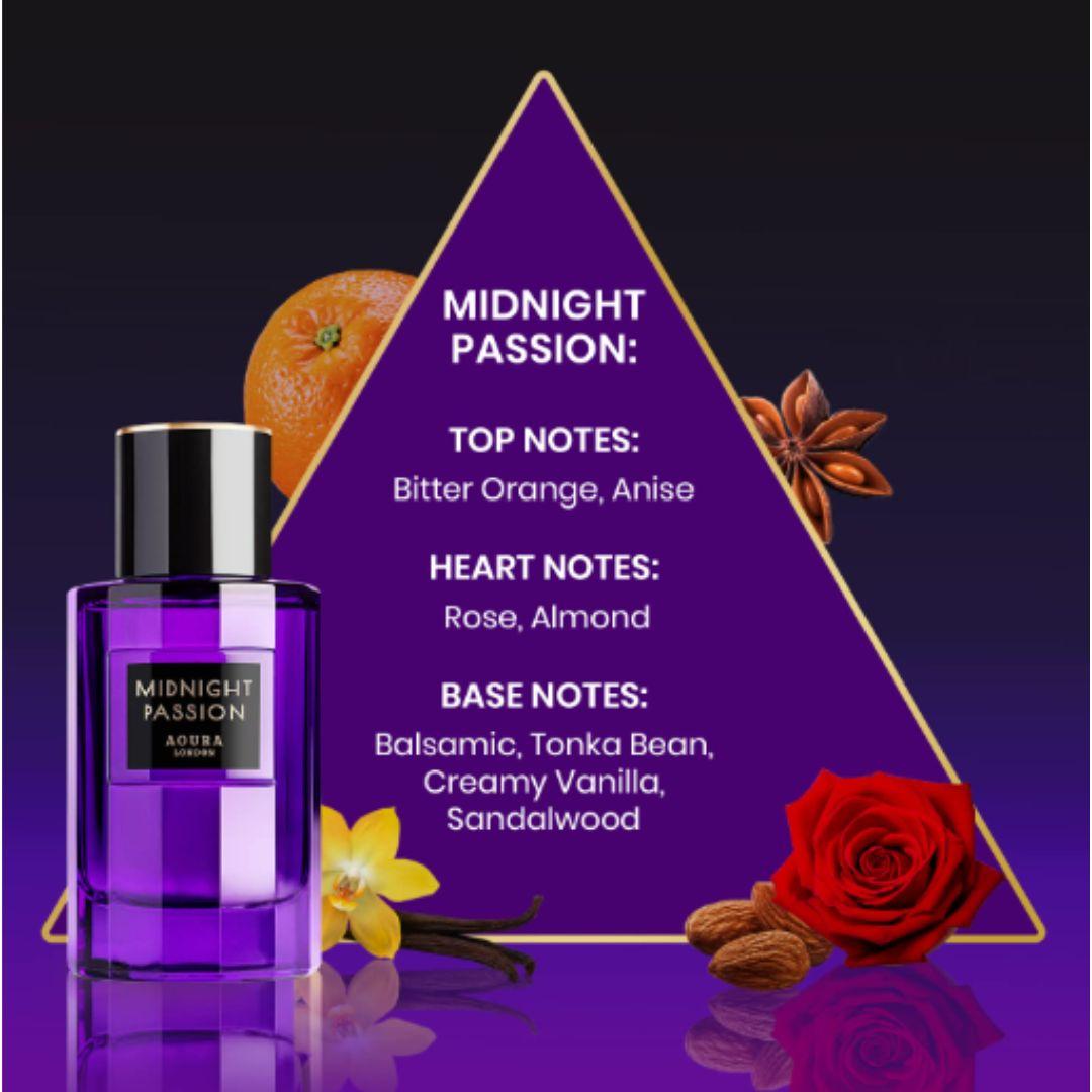 Aoura London Midnight Passion notes triangle