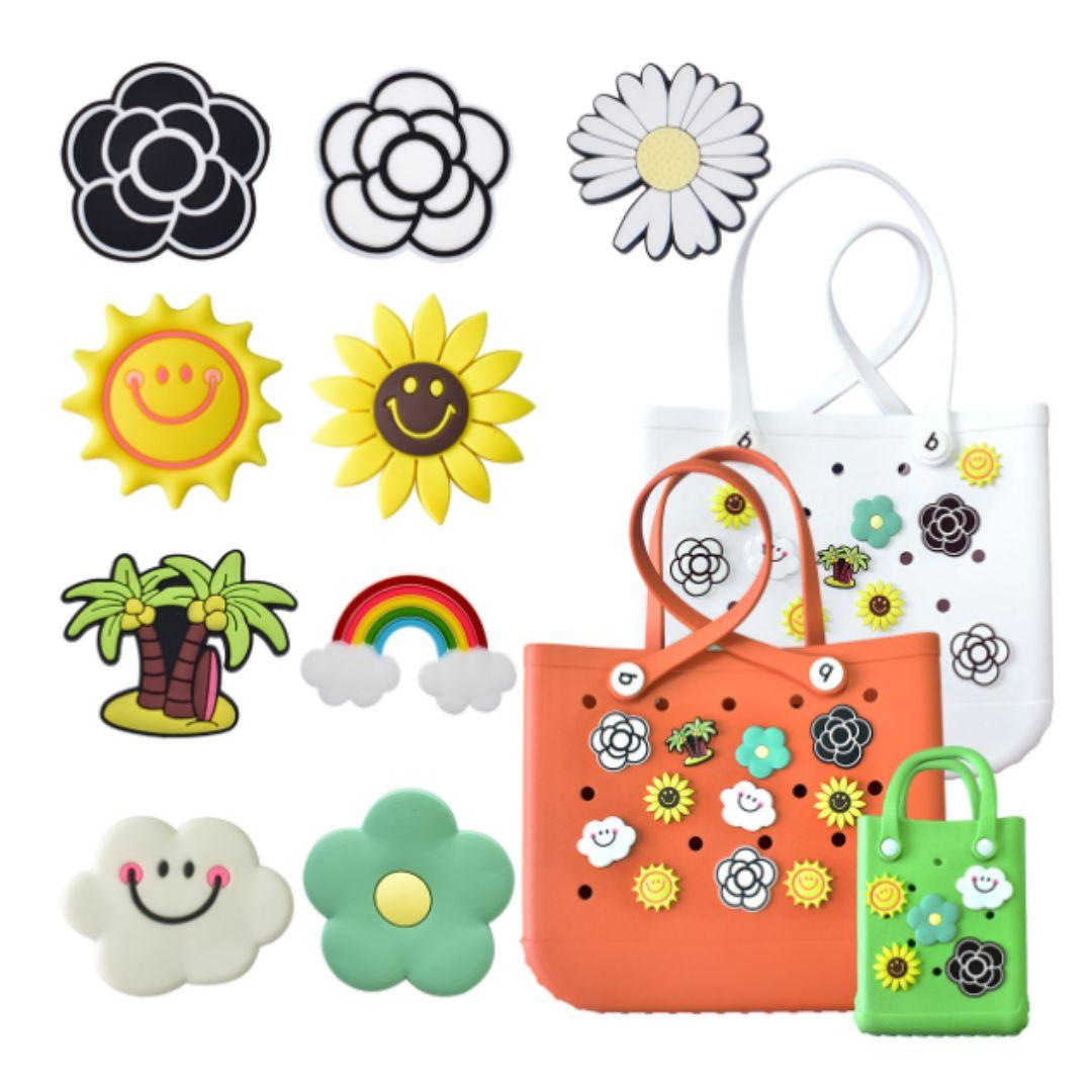 EVA Beach Bag Accessory – Cartoon Decorative Clips 4~5CM