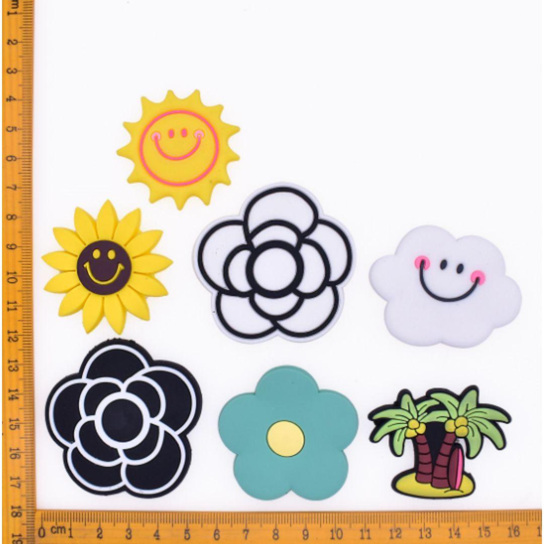 EVA Beach Bag Accessory – Cartoon Decorative Clips 4~5CM