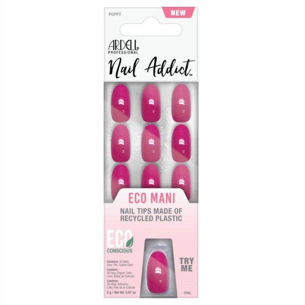Ardell Nail Addict Eco Mani Poppy Press On Nails - Cosmetics Fragrance Direct-074764586360