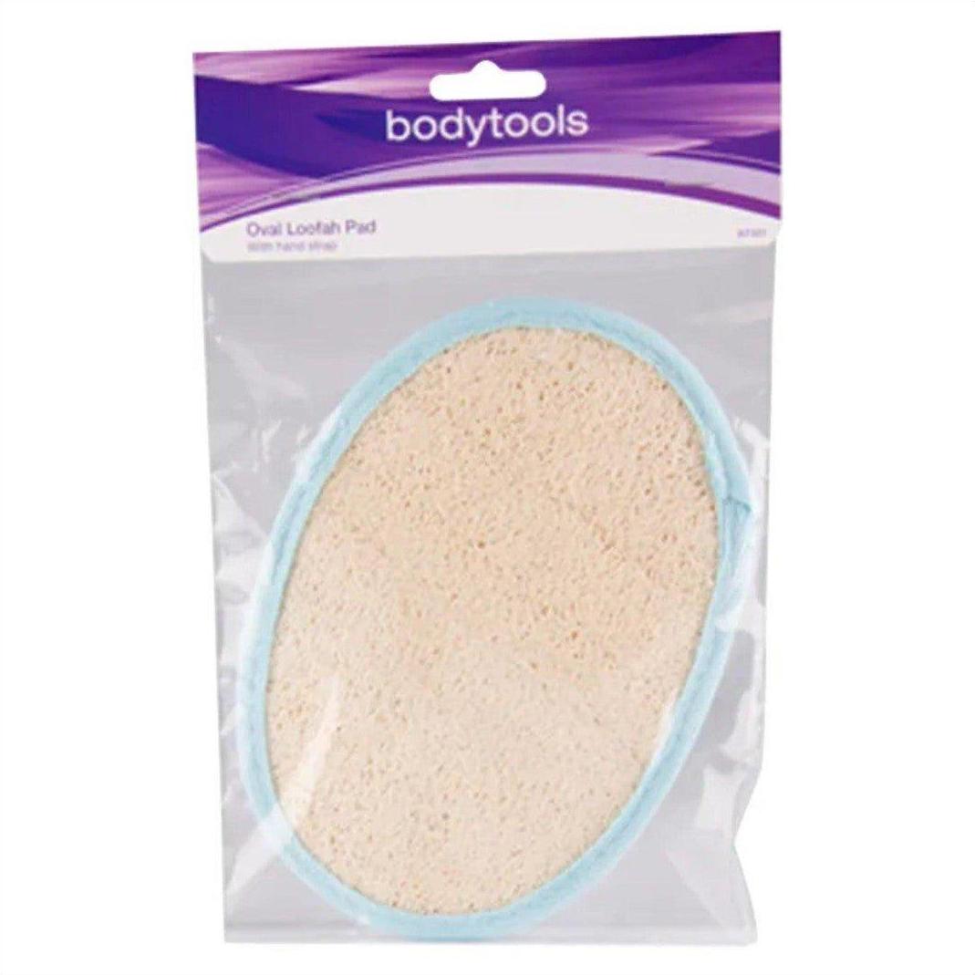 Bodytools Oval Loofah Pad Terry Back - Cosmetics Fragrance Direct -9312203083416