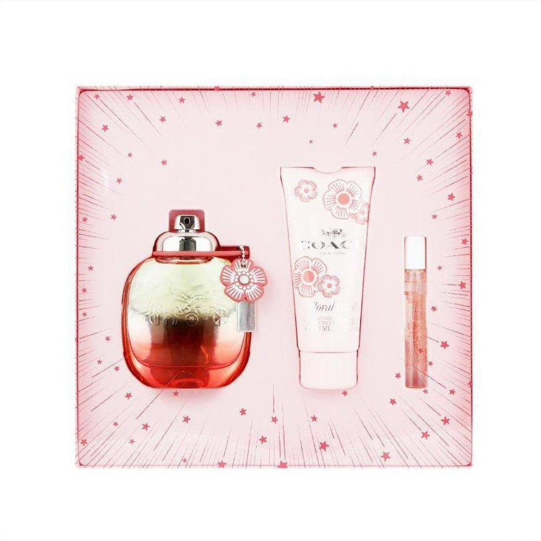 Coach Floral Blush Eau de Parfum 90ml Gift Set - Cosmetics Fragrance Direct -3.38646E+12