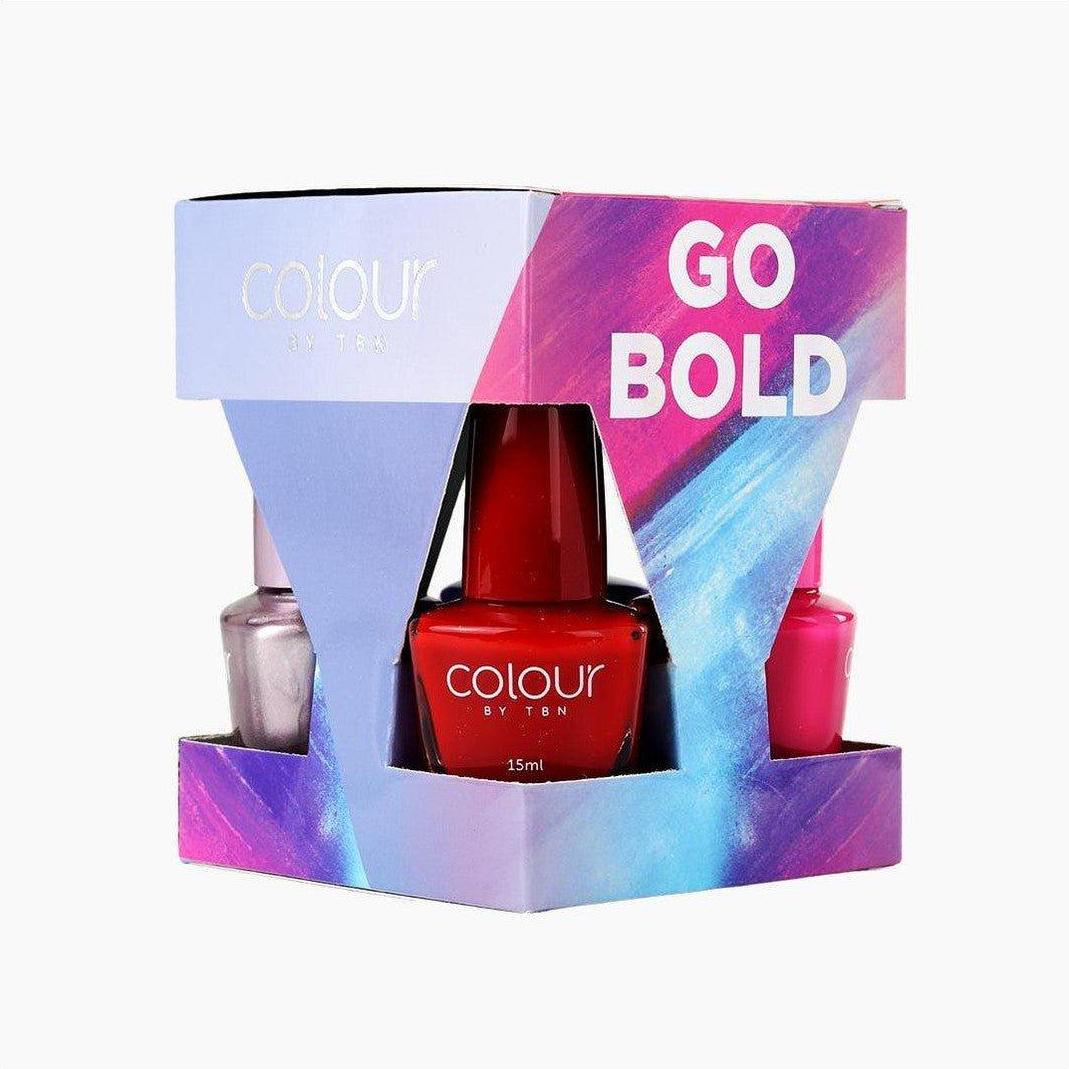 Colour By TBN Go Bold Nail Polish Cube 4x15ml - Cosmetics Fragrance Direct -9336830053116
