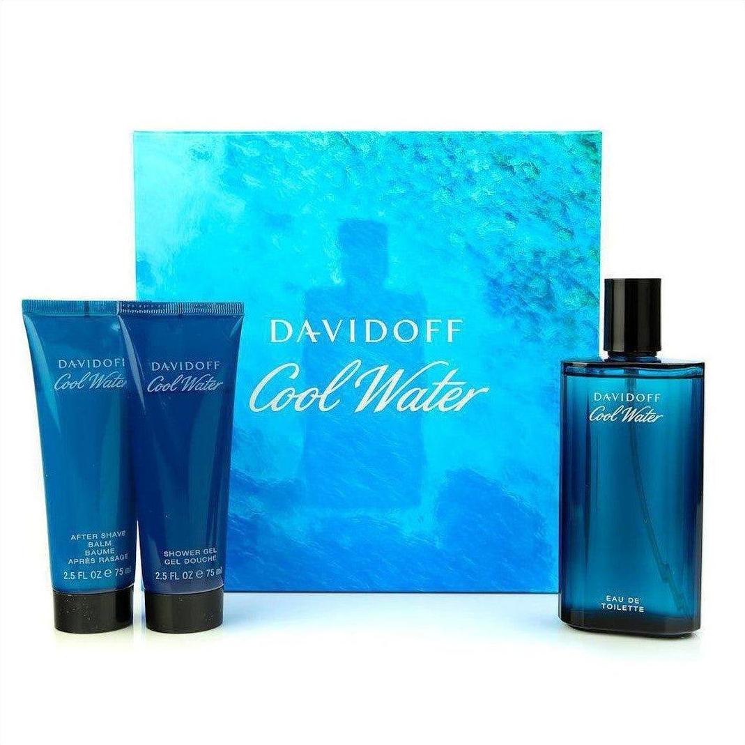 Davidoff Cool Water Eau de Toilette 3 piece Gift Set - Cosmetics Fragrance Direct -76689972