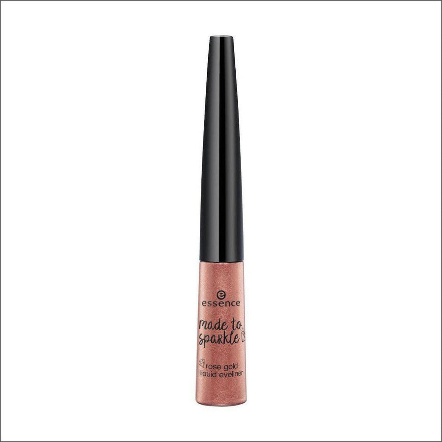 Essence Made To Sparkle Rose Gold Liquid Eyeliner - 01 You Were Born To Sparkle 4.5ml - Cosmetics Fragrance Direct-4251232272512