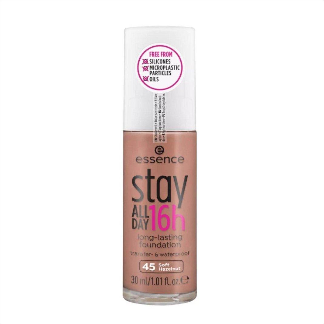 Essence Stay All day 16h Long Lasting Foundation 45 Soft Hazelnut - Cosmetics Fragrance Direct-4059729339171
