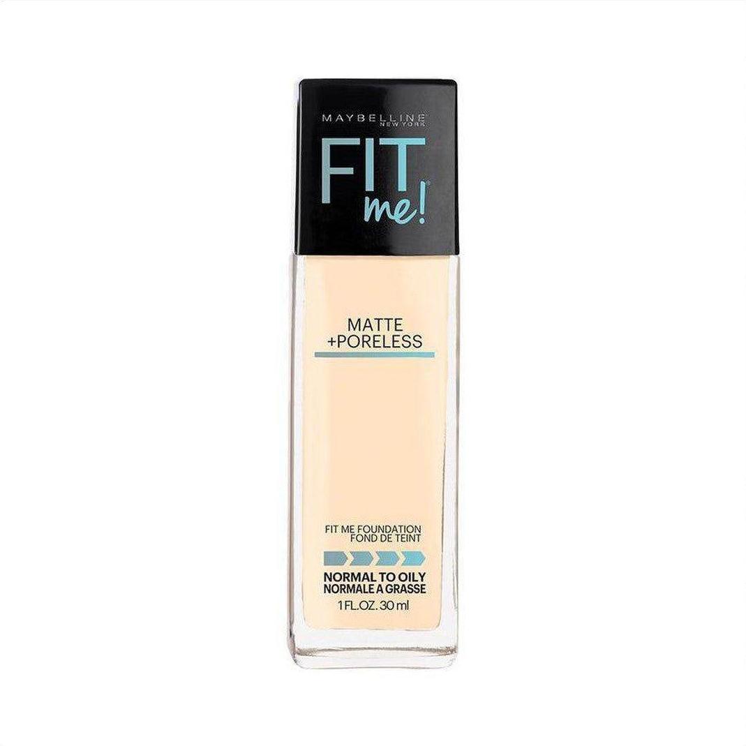 Fit Me Matte + Poreless Foundation - 110 Porcelain - Cosmetics Fragrance Direct-041554433418