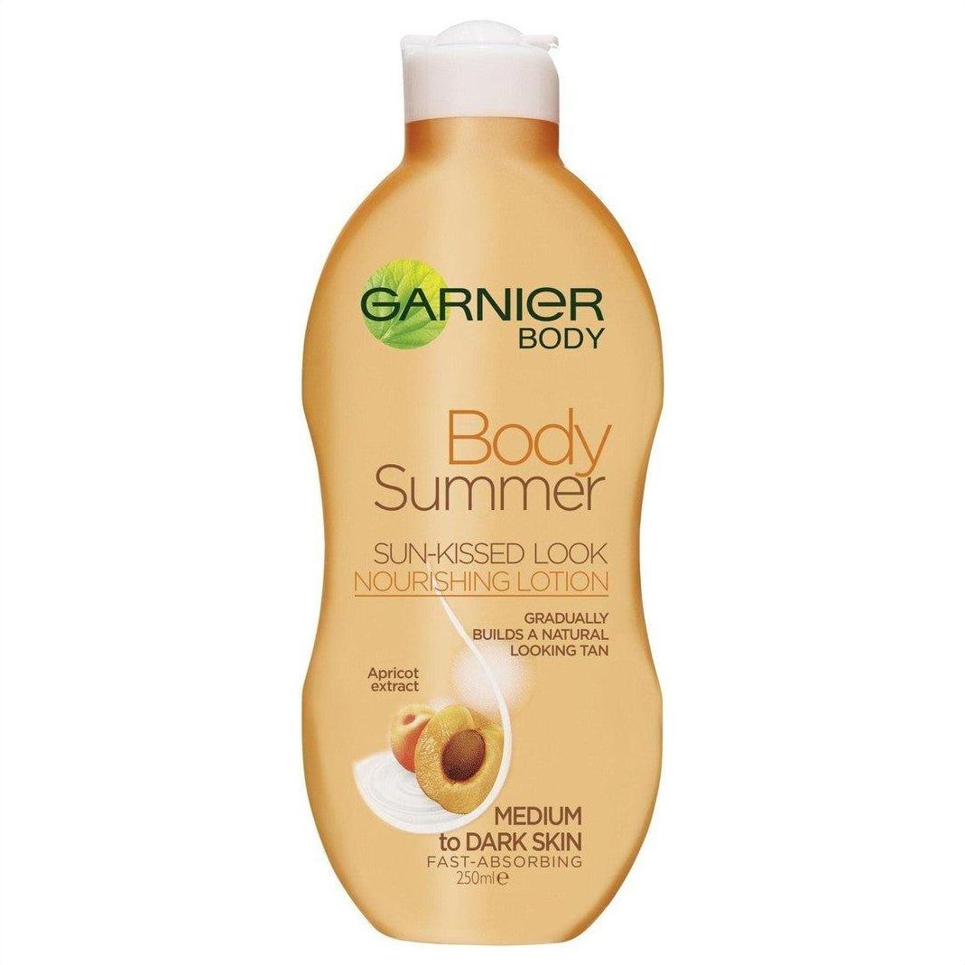 Garnier Body Summer Gradual Tan Lotion - Medium to Dark 250ml - Cosmetics Fragrance Direct-3600540584359