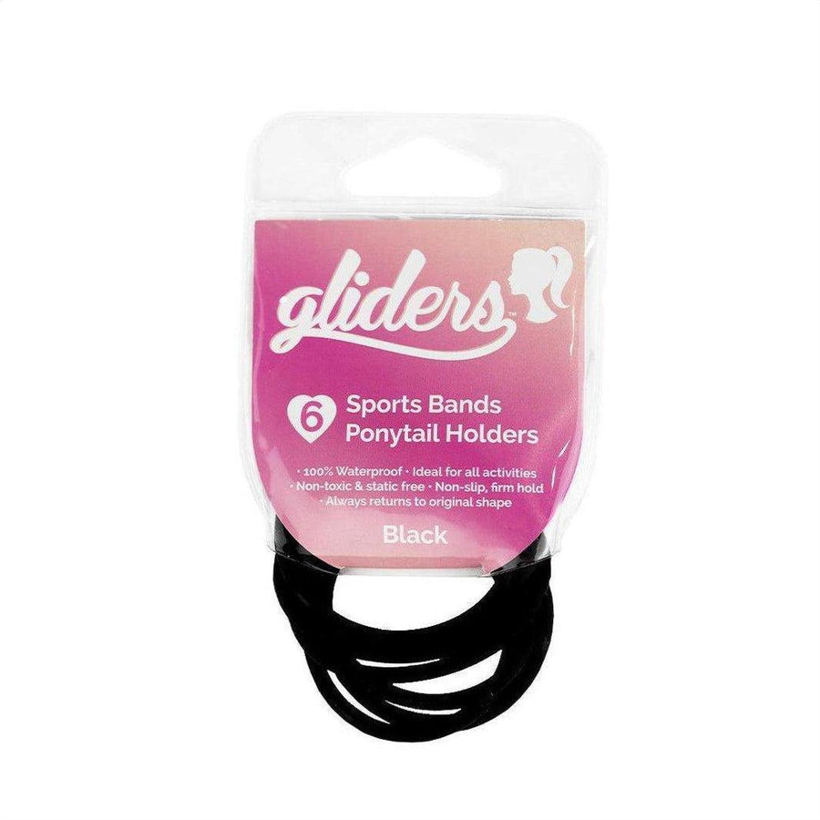 Gliders Sport Bands Black 6 Piece - Cosmetics Fragrance Direct-9313312132019