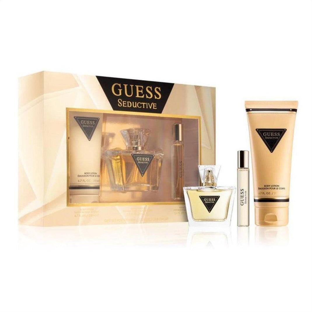 Guess Seductive Eau De Toilette Giftset 3 Piece - Cosmetics Fragrance Direct-085715327673