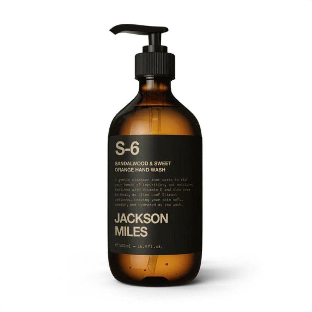 Jackson Miles S-6 Sandalwood & Sweet Orange Nourishing Hand Wash 500ml - Cosmetics Fragrance Direct-9369998021048