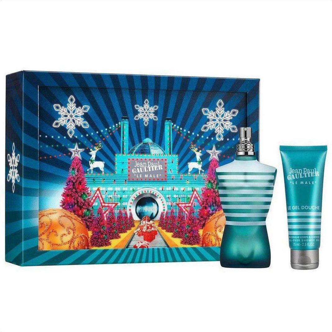 Jean Paul Gaultier Le Male Eau de Toilette 75ml Gift Set - Cosmetics Fragrance Direct-8.43542E+12