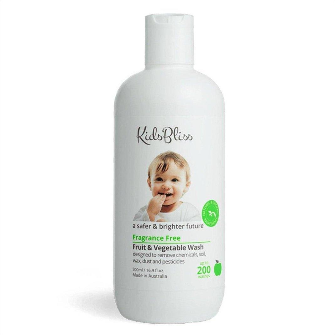 Kids Bliss Fruit & Vegetable Wash - Fragrance Free 500ml - Cosmetics Fragrance Direct-9349261000987