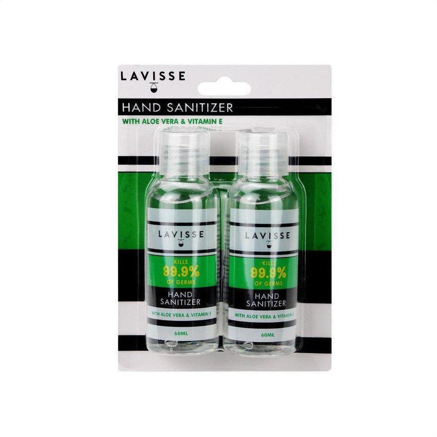 Lavisse 60ml Twin Hand Sanitizer With Aloe Vera & Vitamin E - Cosmetics Fragrance Direct-793618132927