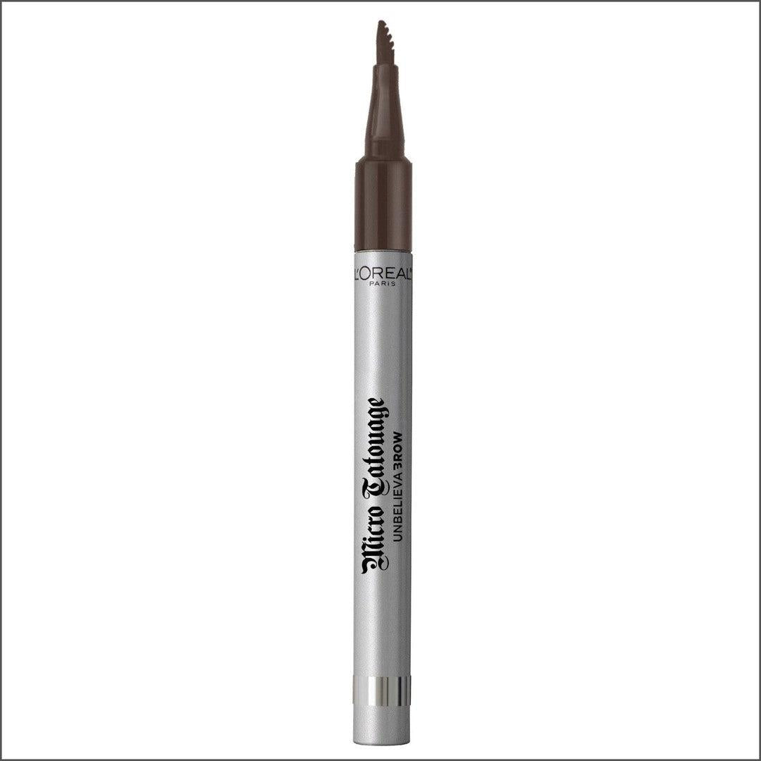 L'Oréal Brow Artist Micro Tattoo Unbelievabrow 108 Dark Brunette - Cosmetics Fragrance Direct-3600523939152