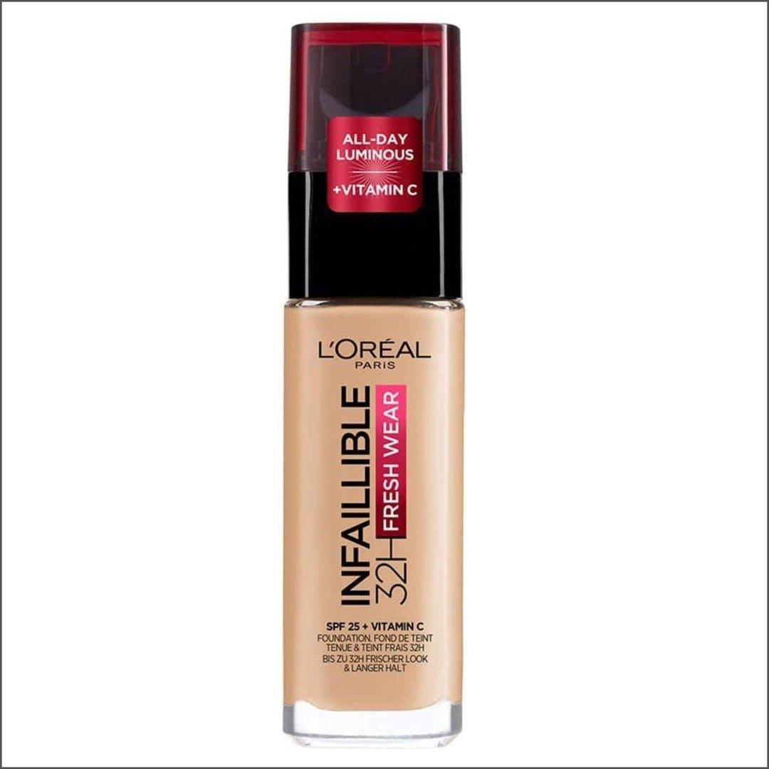 L'Oréal Infaillible 32hr Fresh Wear Foundation - 120 Golden Vanilla - Cosmetics Fragrance Direct-3600523614455