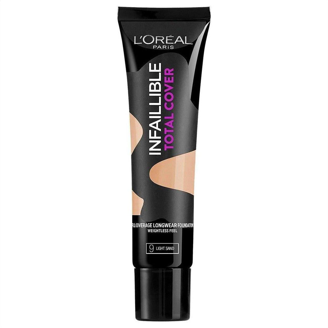 L'Oréal Infalliable Total Cover Foundation 9 Light Sand - Cosmetics Fragrance Direct-3600523339037