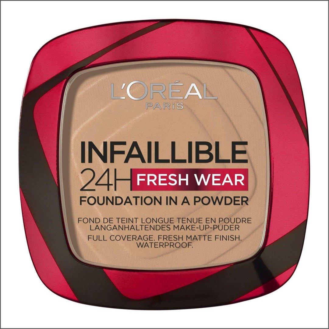 L'Oréal Paris Infaillible 24h Fresh Wear Powder Foundation 220 Sand - Cosmetics Fragrance Direct-3600523951895