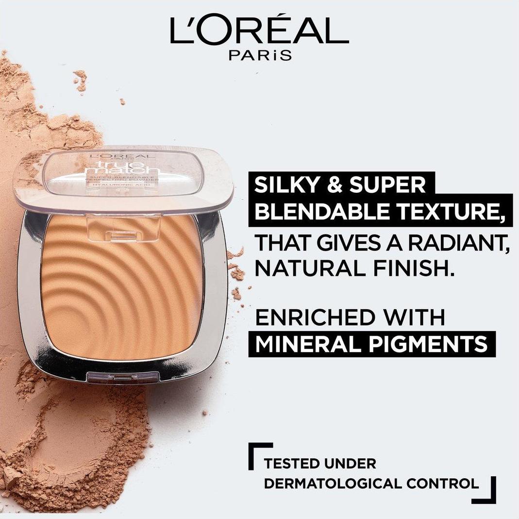 L'Oreal True Match Powder Compact - 3.W Golden Beige - Cosmetics Fragrance Direct-3600520772035