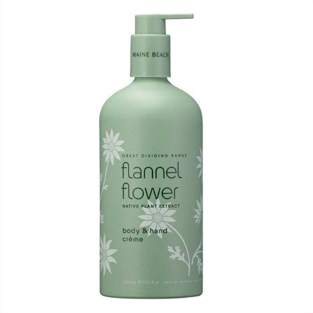 Maine Beach Great Dividing Range Flannel Flower Hand & Body Creme 500ml - Cosmetics Fragrance Direct-9343055013023