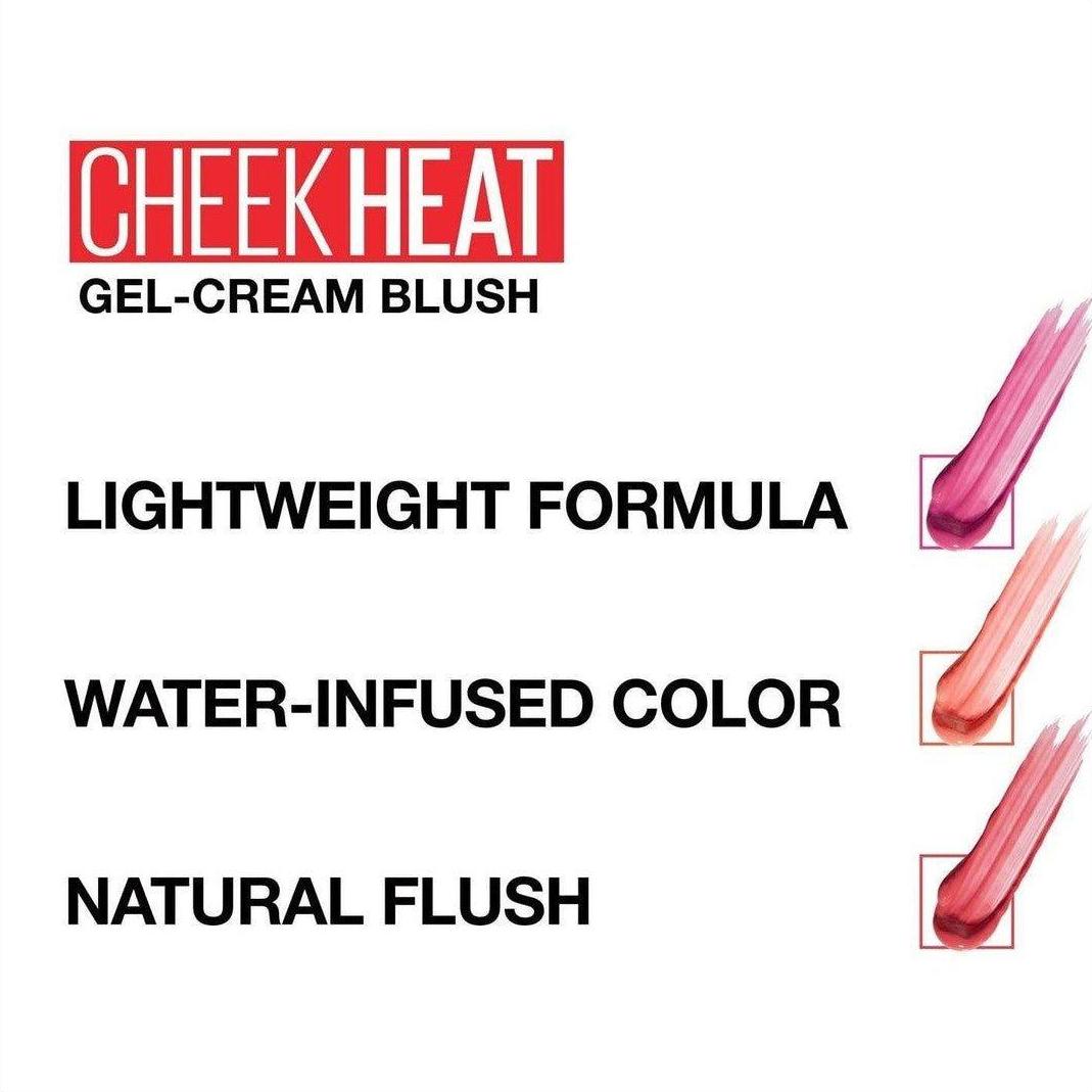 Maybelline Cheek Heat Gel Cream Blush Nude Burn 8 ml - Cosmetics Fragrance Direct-9344329188355