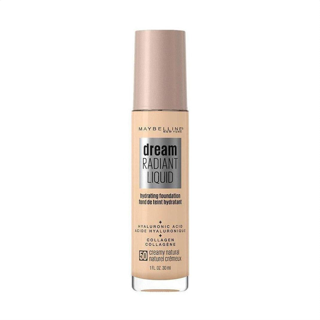 Maybelline Dream Radiant Liquid Hydrating Foundation - Creamy Natural 50 30ml - Cosmetics Fragrance Direct-041554579123