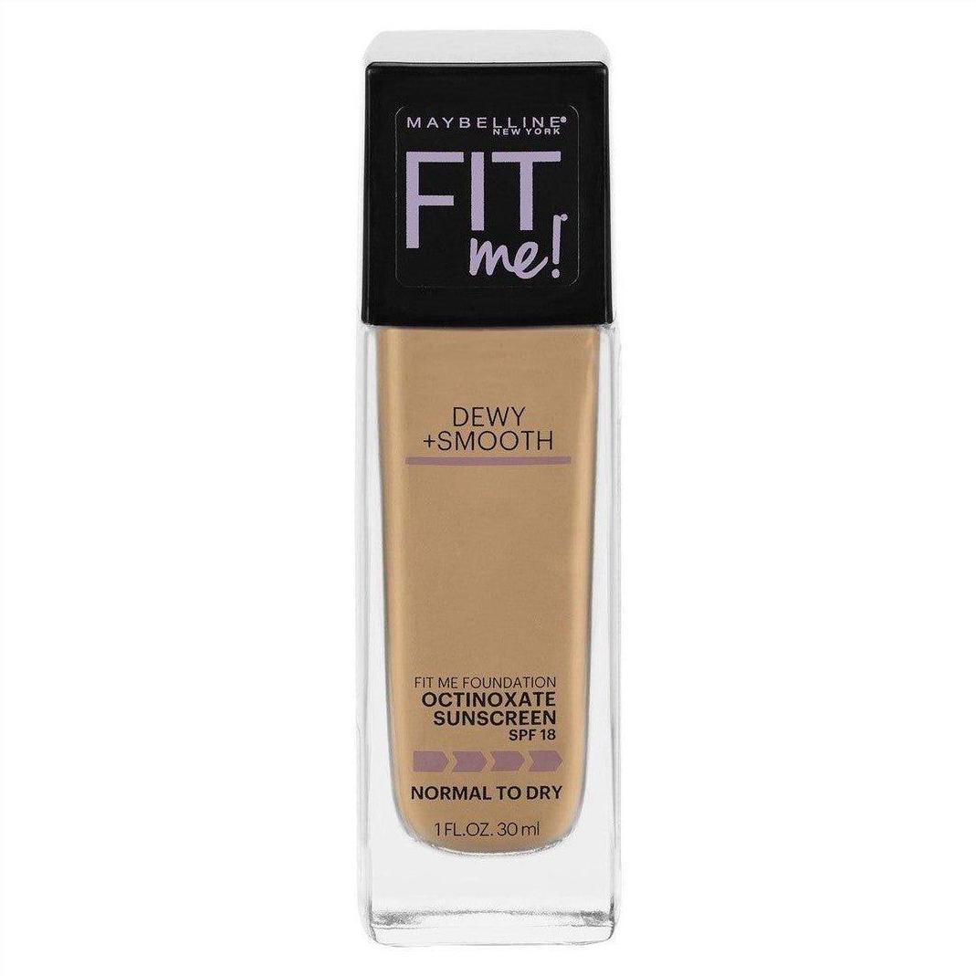 Maybelline Fit Me Dewy & Smooth Luminous Liquid Foundation - Medium Buff 225 - Cosmetics Fragrance Direct-68599604