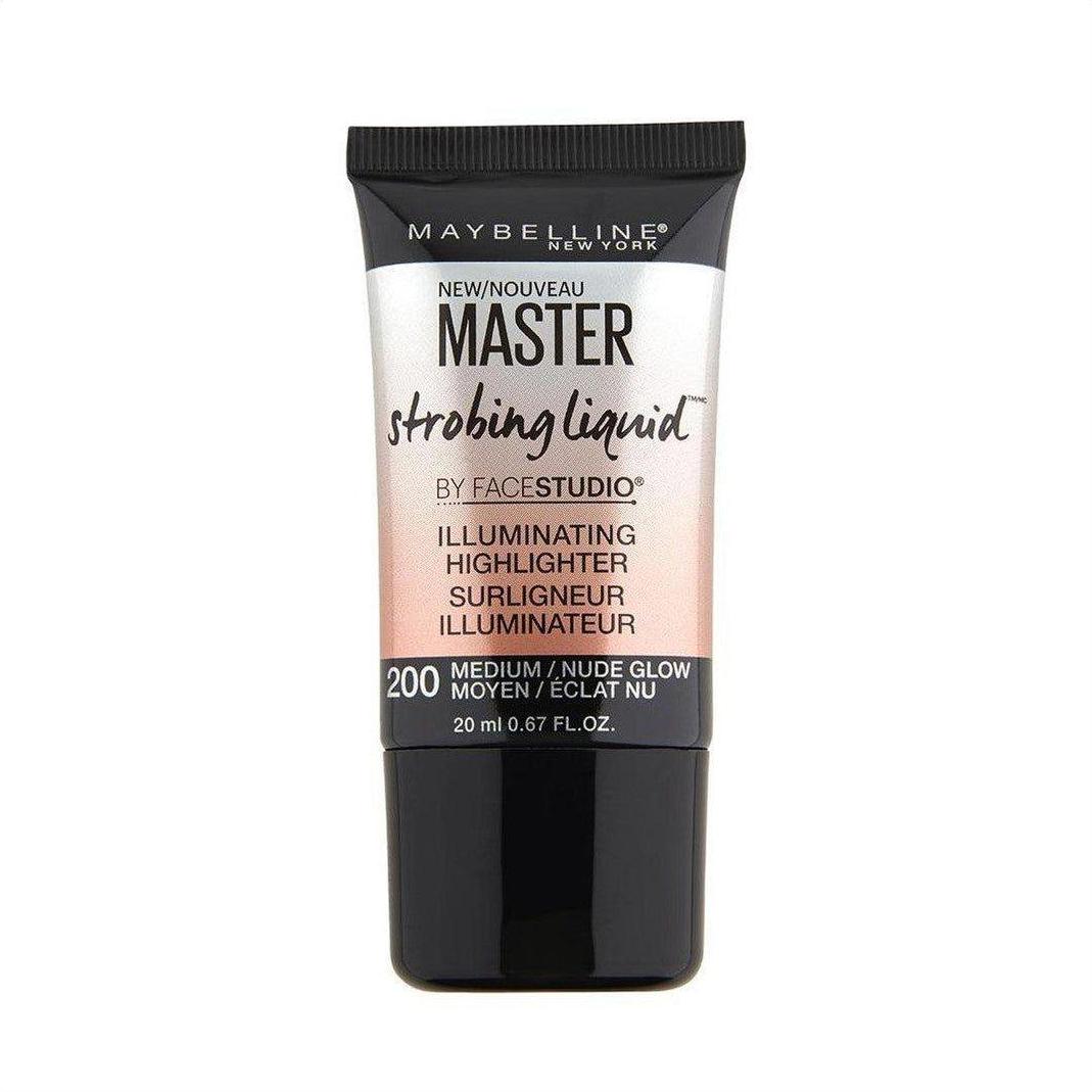 Maybelline Master Strobe Liquid Highlighter Medium / Nude Glow 200 - Cosmetics Fragrance Direct-041554493665
