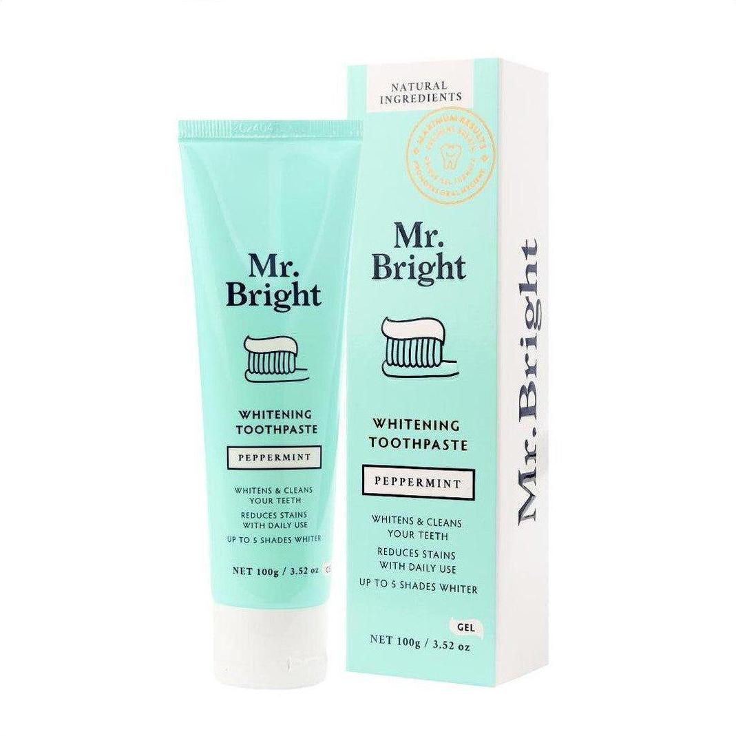 Mr Bright Whitening Toothpaste Gel Peppermint 100g - Cosmetics Fragrance Direct-9347902000983