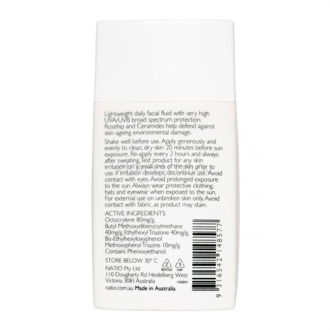 Natio Ageless Hydrating Face Fluid SPF 50+ 60ml - Cosmetics Fragrance Direct-9316542148577