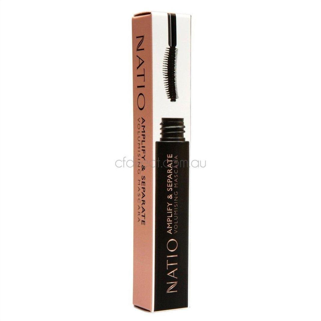 Natio Amplify & Separate Volumising Mascara - Black - Cosmetics Fragrance Direct-9316542149192