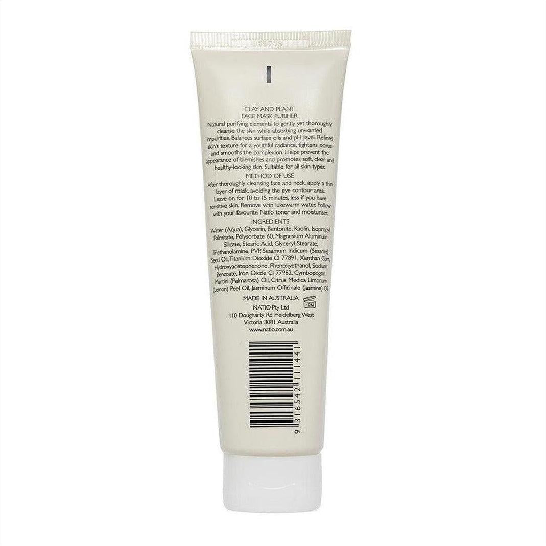 Natio Clay and Plant Face Mask Purifier 100g - Cosmetics Fragrance Direct-9316542111441
