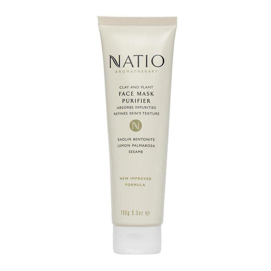 Natio Clay and Plant Face Mask Purifier 100g - Cosmetics Fragrance Direct-9316542111441