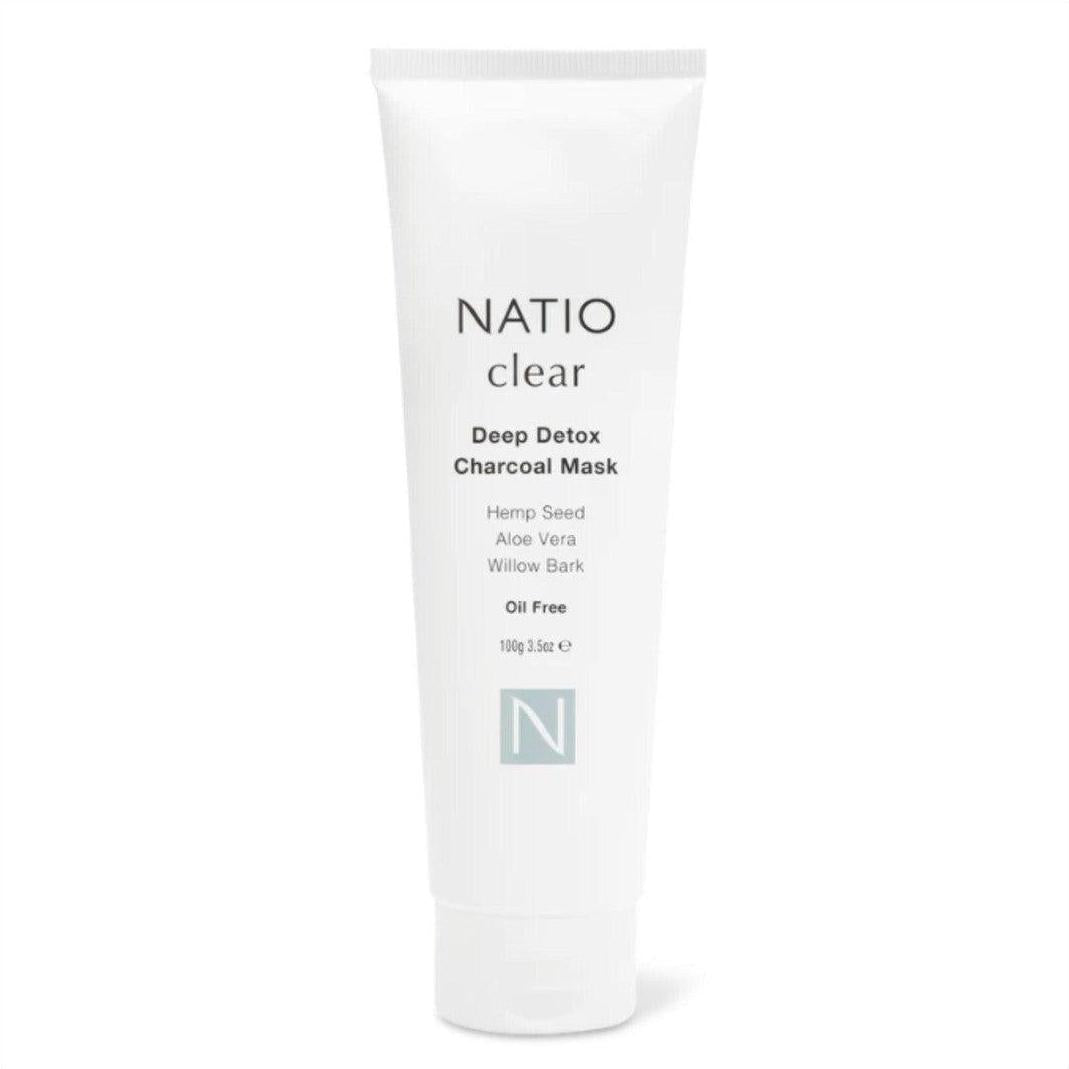 Natio Clear Deep Detox Charcoal Mask 100g - Cosmetics Fragrance Direct-9316542146818