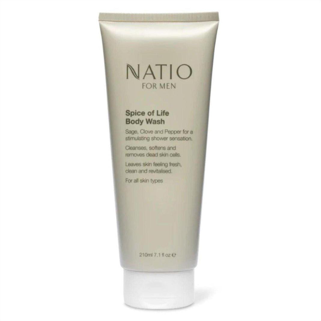 Natio For Men Spice Of Life Body Wash 210ml - Cosmetics Fragrance Direct-9316542128159