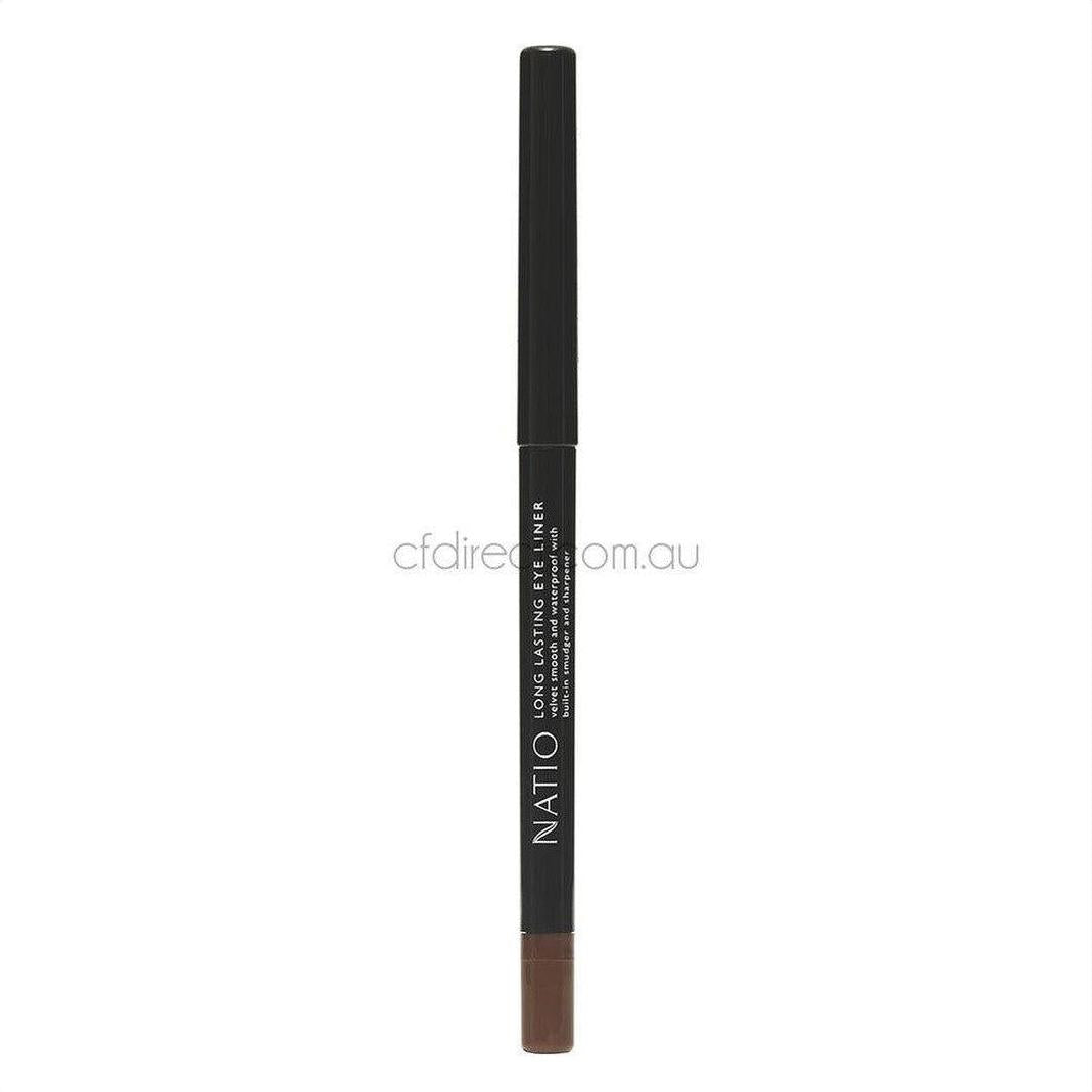 Natio Long Lasting Eye Liner Brown 0.3g - Cosmetics Fragrance Direct-9316542126018
