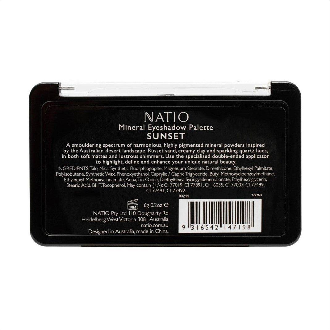Natio Mineral Eyeshadow Palette - Sunset - Cosmetics Fragrance Direct-9316542147198