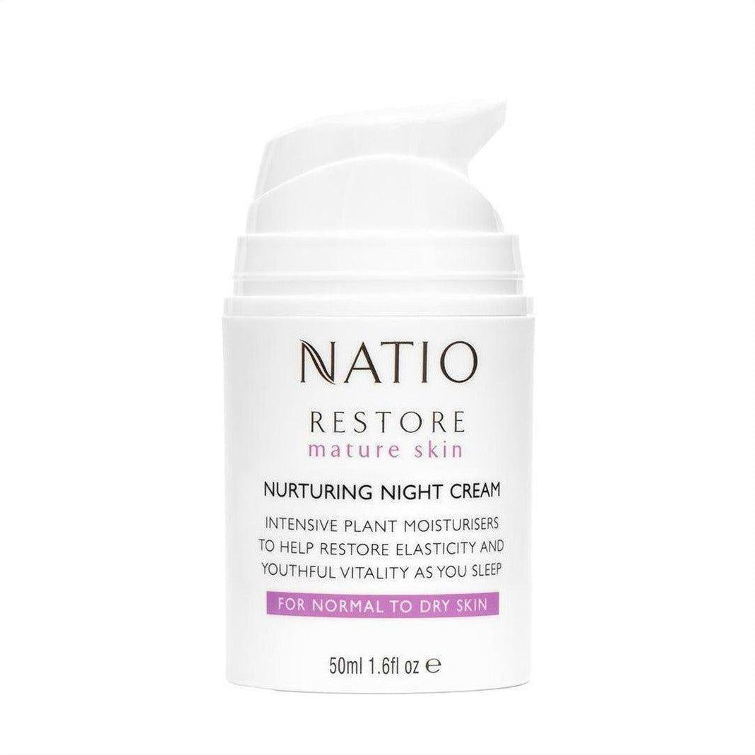 Natio Restore Nurturing Night Cream 50ml - Cosmetics Fragrance Direct-9316542133245