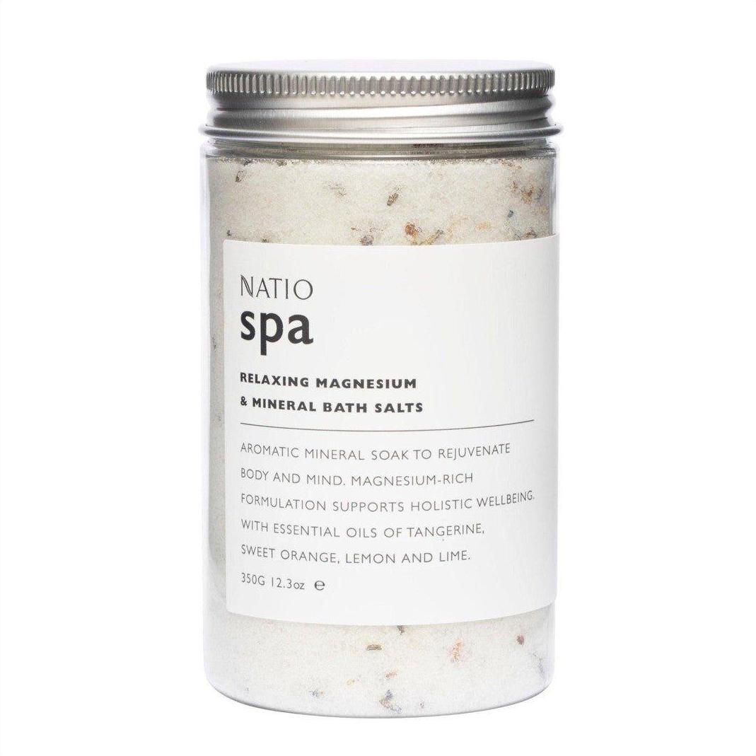 Natio Spa Relaxing Magnesium & Mineral Bath Salts 350g - Cosmetics Fragrance Direct-9316542144630