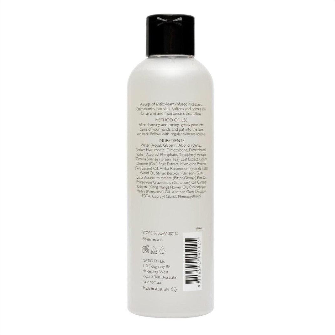 Natio Treatments Goji Berry & Vitamin E Antioxidant Facial Essence 200ml - Cosmetics Fragrance Direct-9316542145125