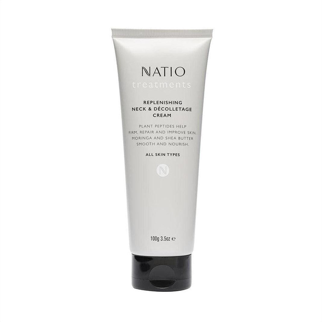 Natio Treatments Replenishing Neck & Décolletage Cream 100g - Cosmetics Fragrance Direct-9316542145033