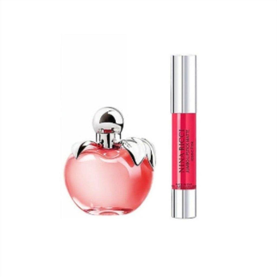 Nina Ricci Nina Eau De Toilette 50ml + 75g Lipstick - Cosmetics Fragrance Direct-3137370355014