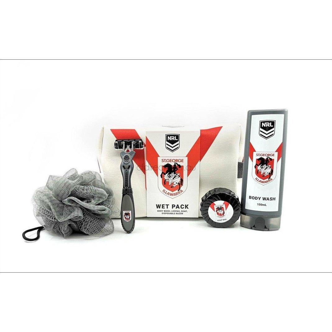 NRL St. George Dragons Toiletry Bag Gift Set - Cosmetics Fragrance Direct-9349830024536