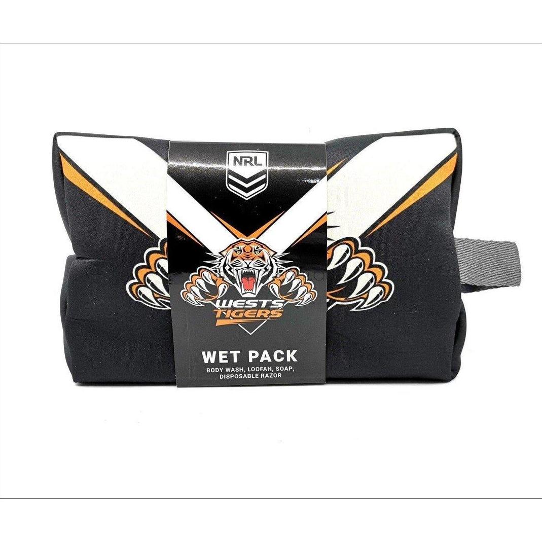 NRL Wests Tigers Toiletry Bag Gift Set - Cosmetics Fragrance Direct-9349830024574