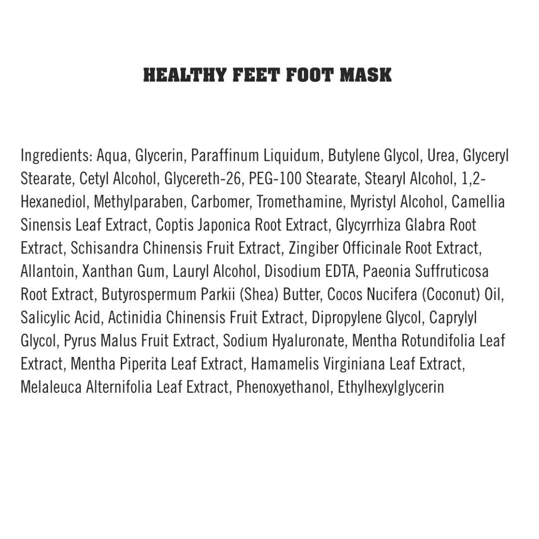 O'Keeffe's Healthy Feet Foot Mask Ingredients