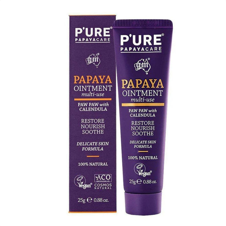 P'ure Papayacare Papaya Multi Use Ointment 25g - Cosmetics Fragrance Direct-9322316008312