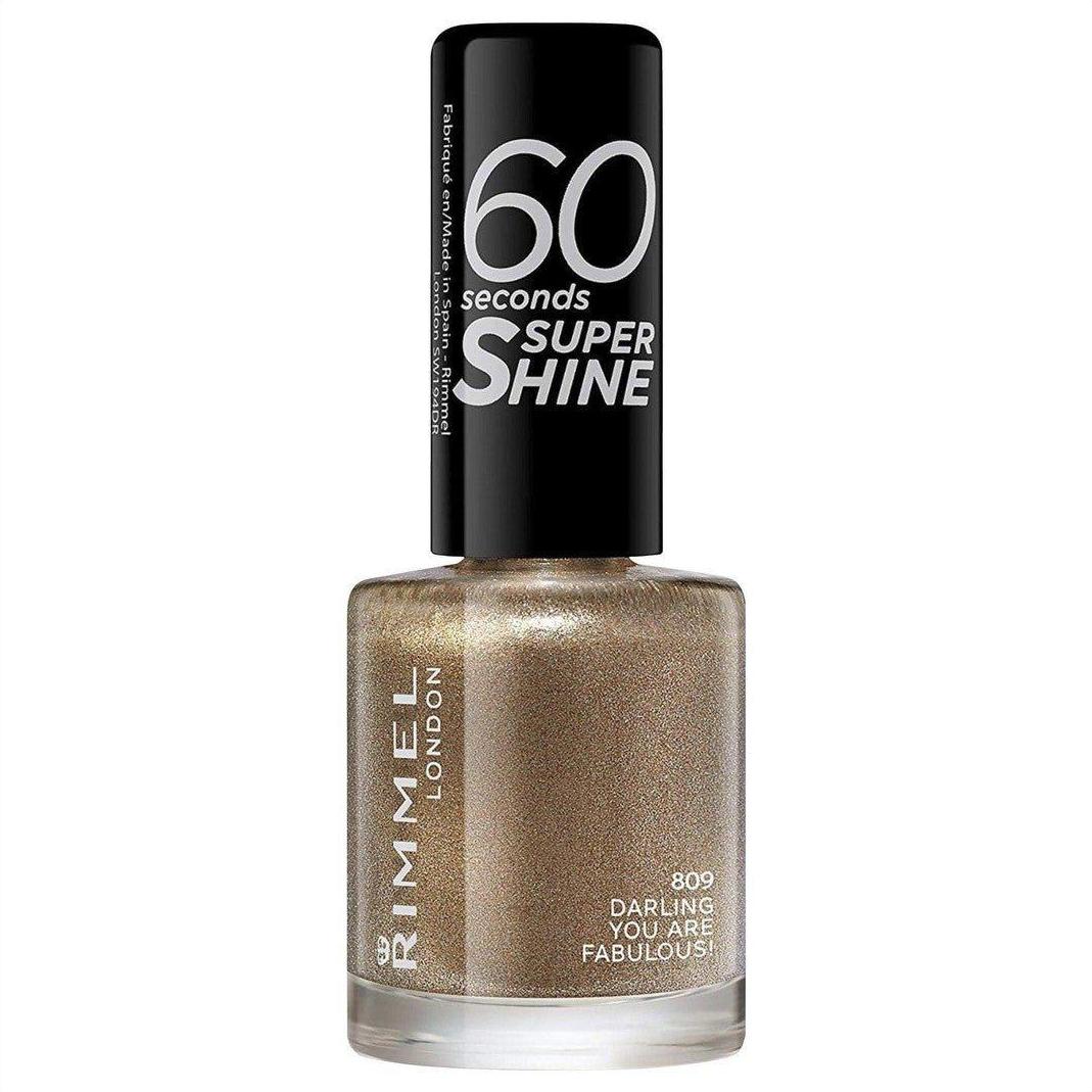 Rimmel 60 Second Super Shine Nail Polish - 809 Darling, You Are Fabulous - Cosmetics Fragrance Direct-3614220650012