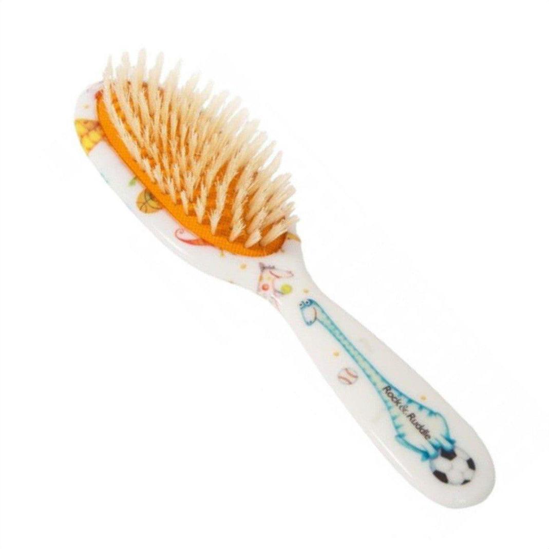 Rock & Ruddle Small Baby Dinosaur's Boar Bristle Hair Brush - Cosmetics Fragrance Direct-5060342152503