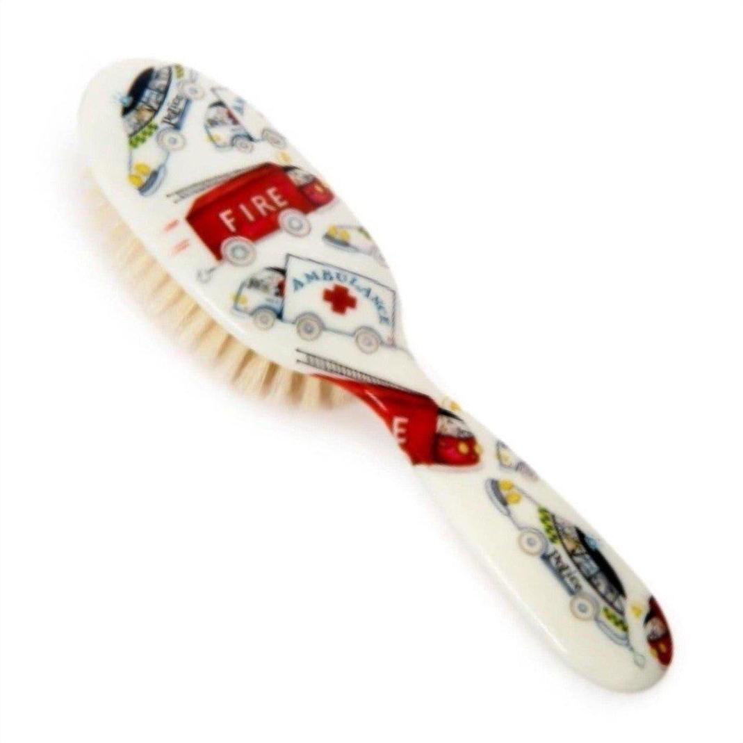Rock & Ruddle Small Baby Trucks Boar Bristle Hair Brush - Cosmetics Fragrance Direct-5060342152640